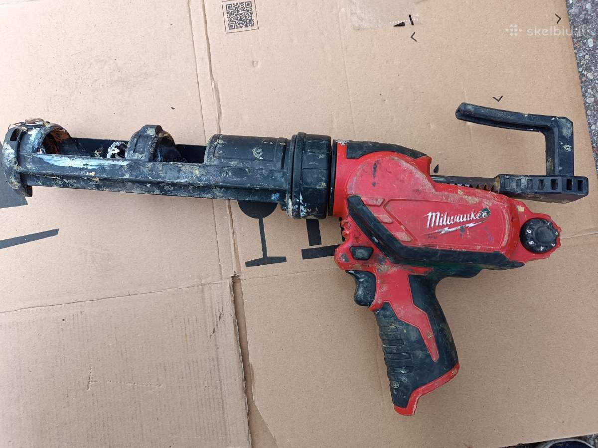 12v. Silikono pistoletas Milwaukee - Skelbiu.lt