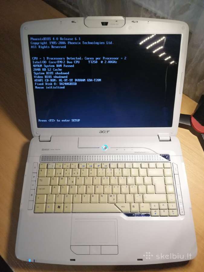 Parduodu Acer Aspire 5920 Atnaujinta - nuotraukos Nr. 4