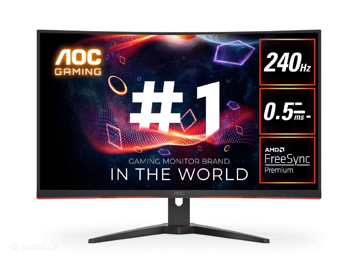 Monitorius Aoc C32g2ze/bk 240hz 31,5