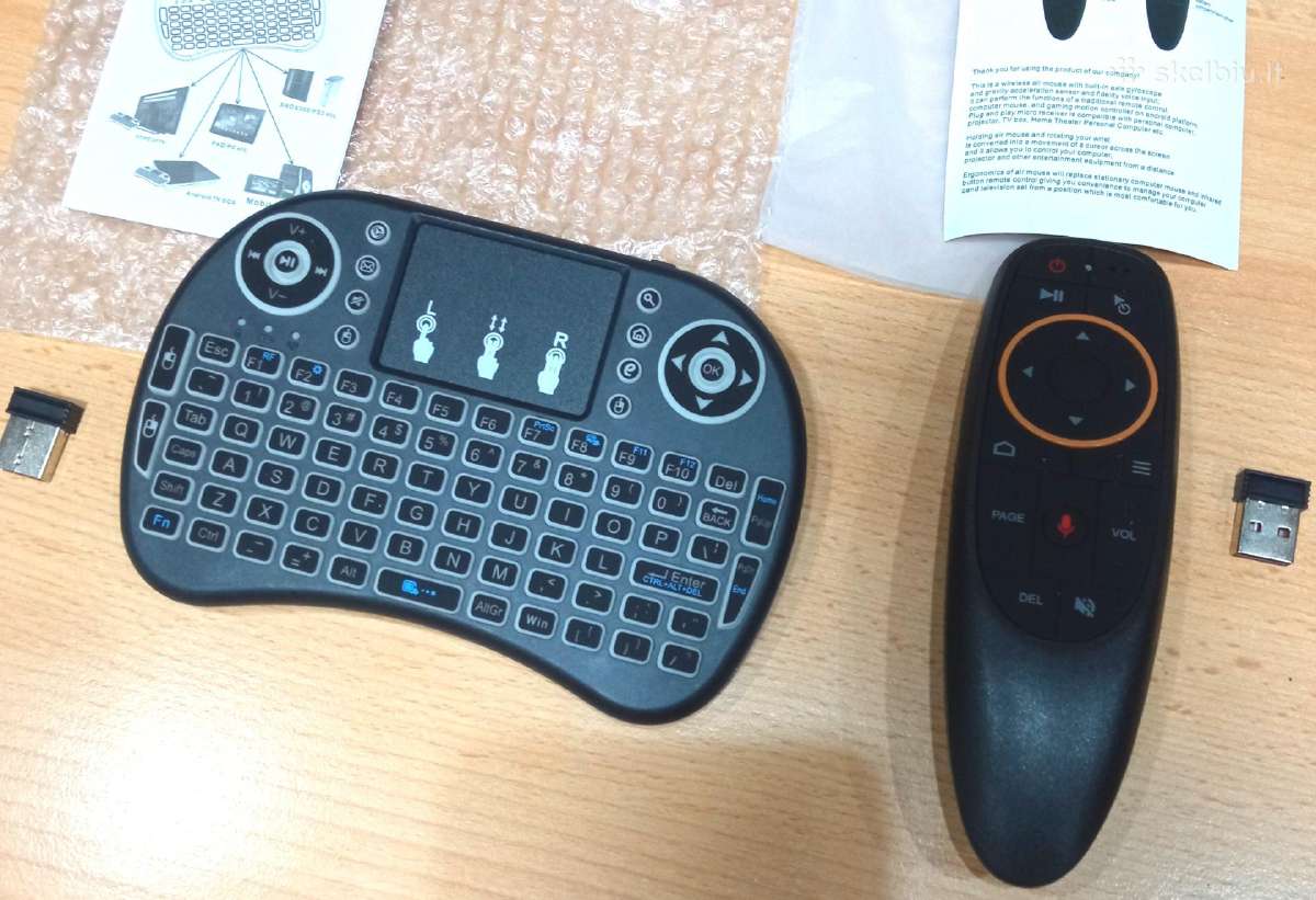 Mini klaviatūra ir Air Mouse G10s pultas - nuotraukos Nr. 4