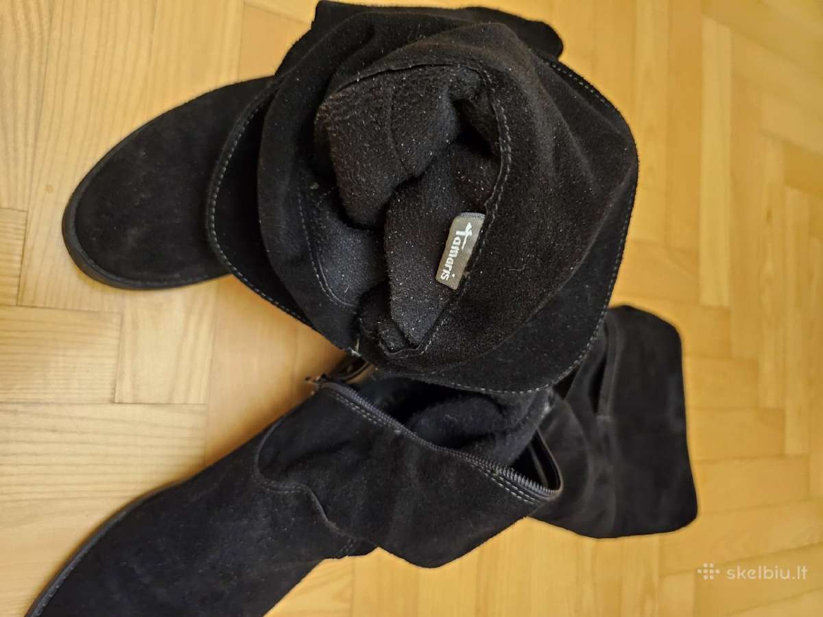 Zomšiniai ilgi batai Tamaris - nuotraukos Nr. 4