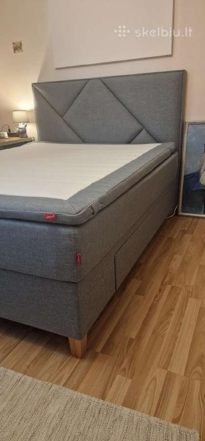 Sleepwell black continental lova 160x200 - nuotraukos Nr. 2