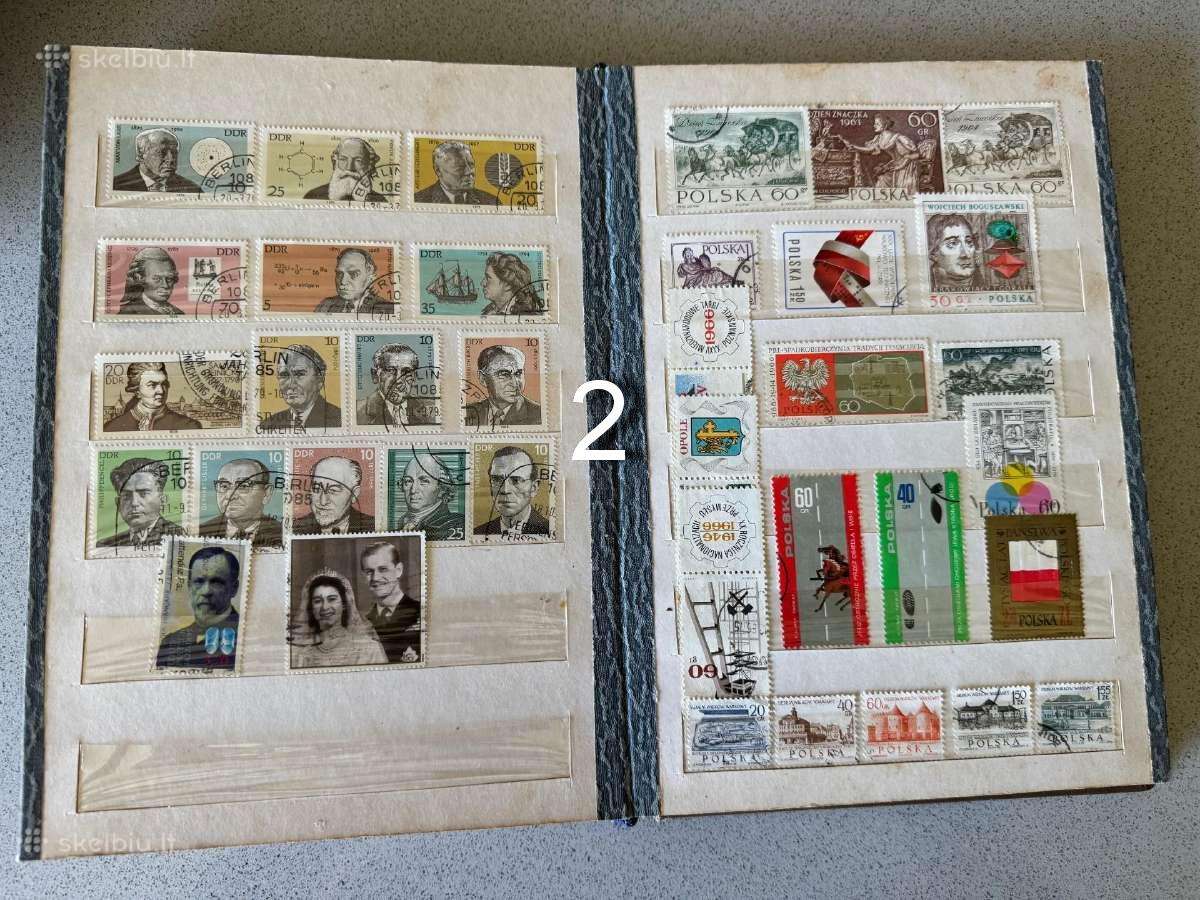2 Pašto ženklų albumai Nr1+nr2 - nuotraukos Nr. 12