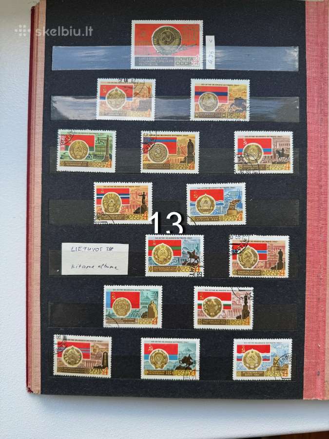 Pašto ženklų albumas Nr13 - nuotraukos Nr. 9
