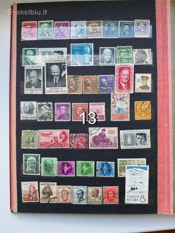 Pašto ženklų albumas Nr13 - nuotraukos Nr. 13
