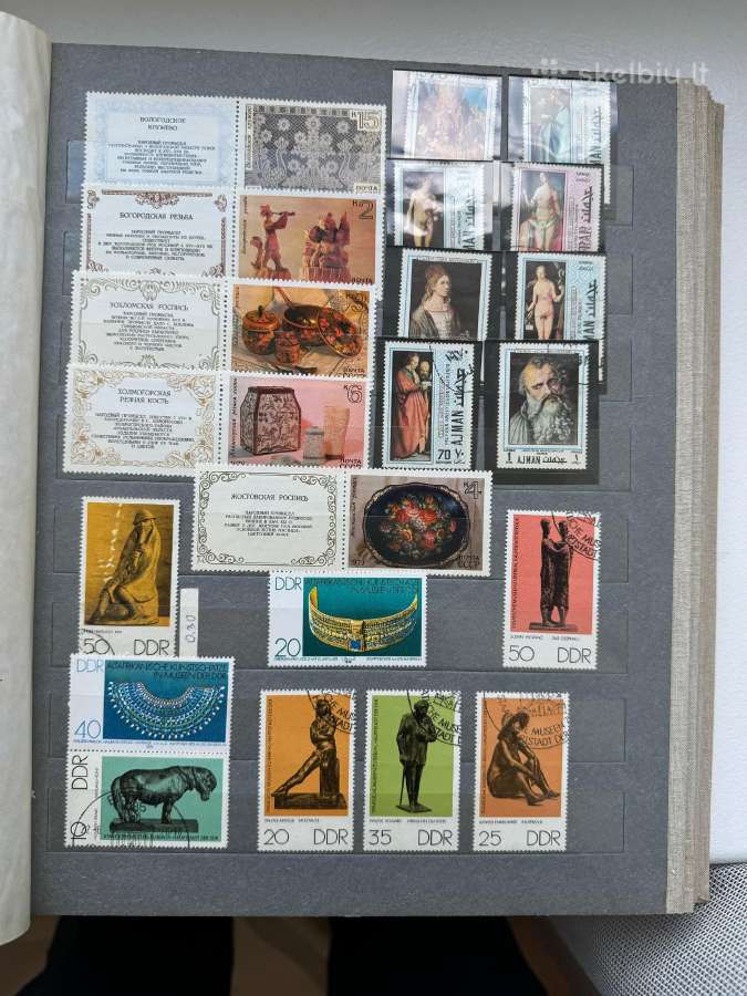 Pašto ženklų albumas Menas Nr14 - nuotraukos Nr. 6