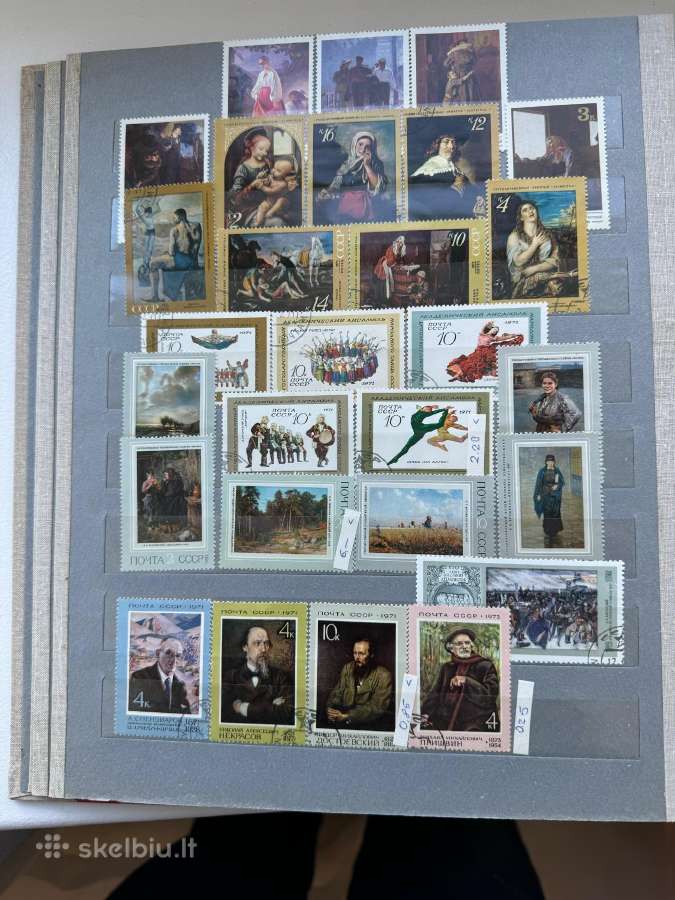 Pašto ženklų albumas Menas Nr14 - nuotraukos Nr. 9