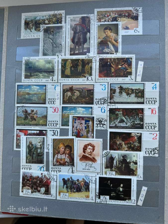 Pašto ženklų albumas Menas Nr14 - nuotraukos Nr. 23