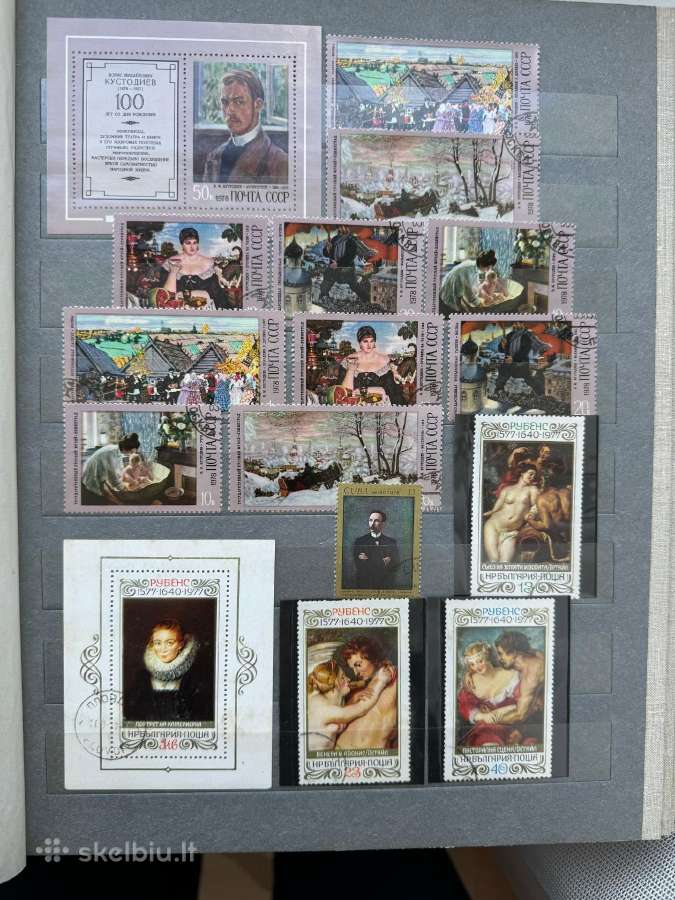 Pašto ženklų albumas Menas Nr14 - nuotraukos Nr. 25