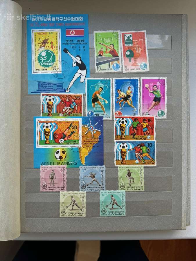 Pašto ženklų albumas Sporto ir kt Tema Nr15 - nuotraukos Nr. 28