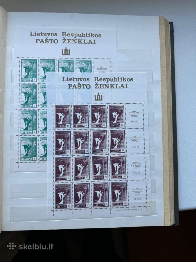 Pašto ženklų albumas Lietuviški pašto ženklai Nr16 - nuotraukos Nr. 7
