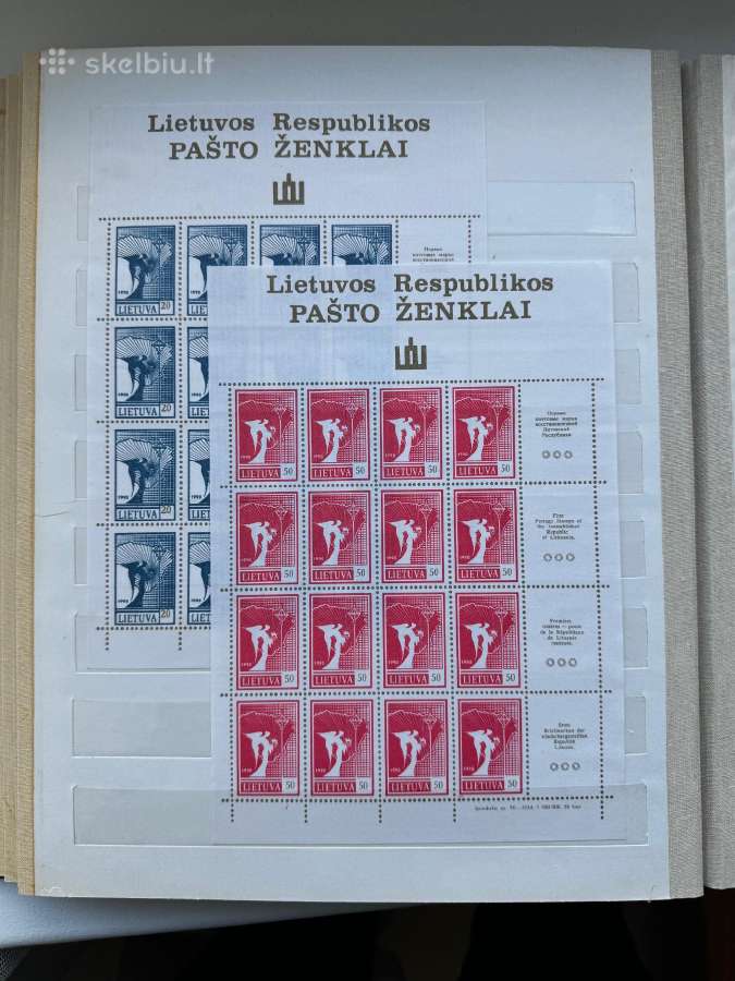 Pašto ženklų albumas Lietuviški pašto ženklai Nr16 - nuotraukos Nr. 10