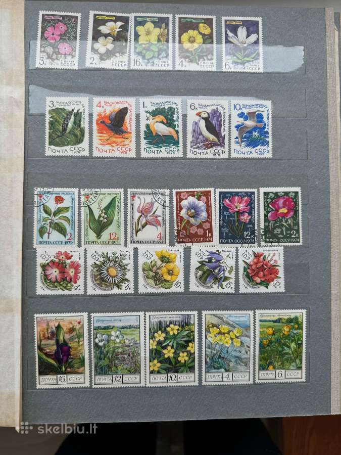 Pašto ženklų albumas gyvūnai + augalai tema i Nr17 - nuotraukos Nr. 28