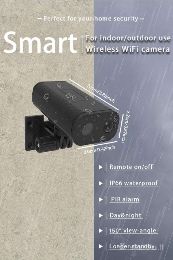 Vandeniui atspari WiFi Full HD mini kamera