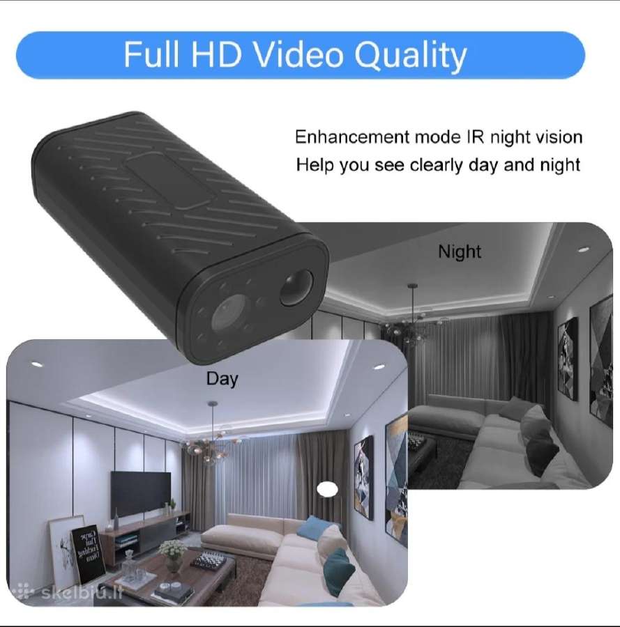 Vandeniui atspari WiFi Full HD mini kamera - nuotraukos Nr. 6