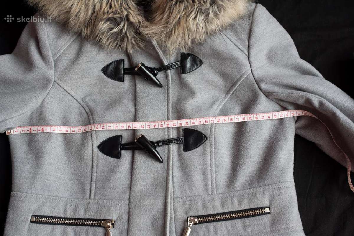 Miss Selfridge pilkas paltas - nuotraukos Nr. 8