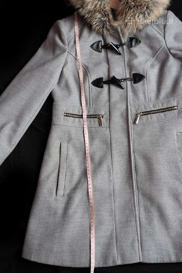 Miss Selfridge pilkas paltas - nuotraukos Nr. 10