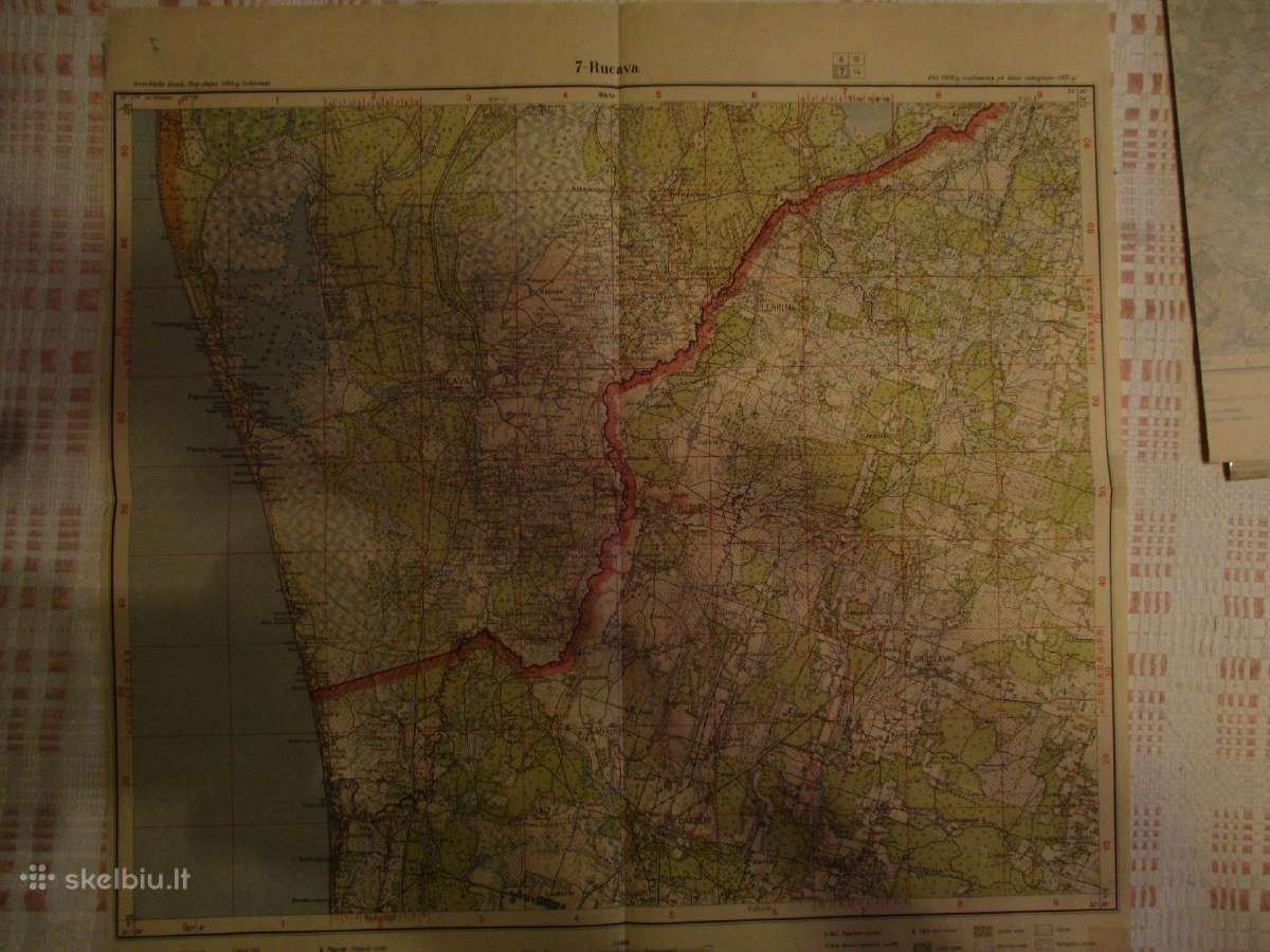 1927 metų Pajūrio žemėlapis