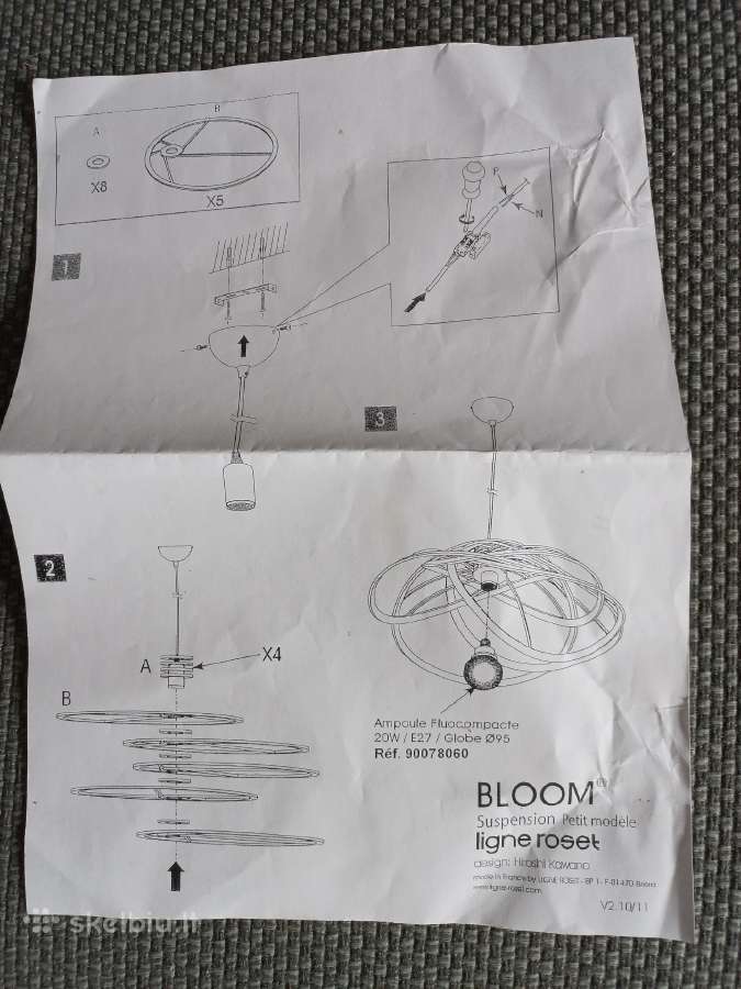 Pakabinamas šviestuvas Ligne Roset, Bloom - nuotraukos Nr. 2
