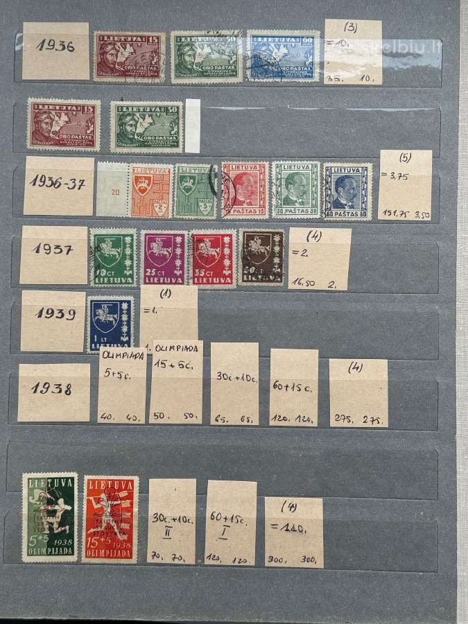 Smetonos laikų pašto ženklų albumas Nr18 - nuotraukos Nr. 17