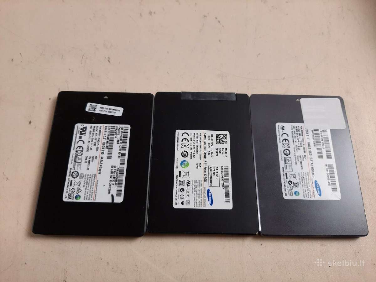 SSD 128gb / Nvme M2 256 GB/HDD 1tb 3,5"/ 750mb 2.5 - Skelbiu.lt