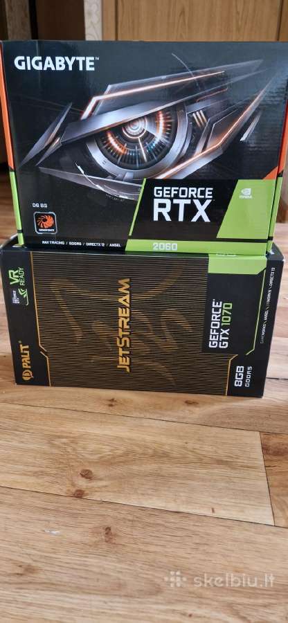 Parduodu Rtx 2060 ir Gtx 1070 vaizdo plokštes. - Skelbiu.lt