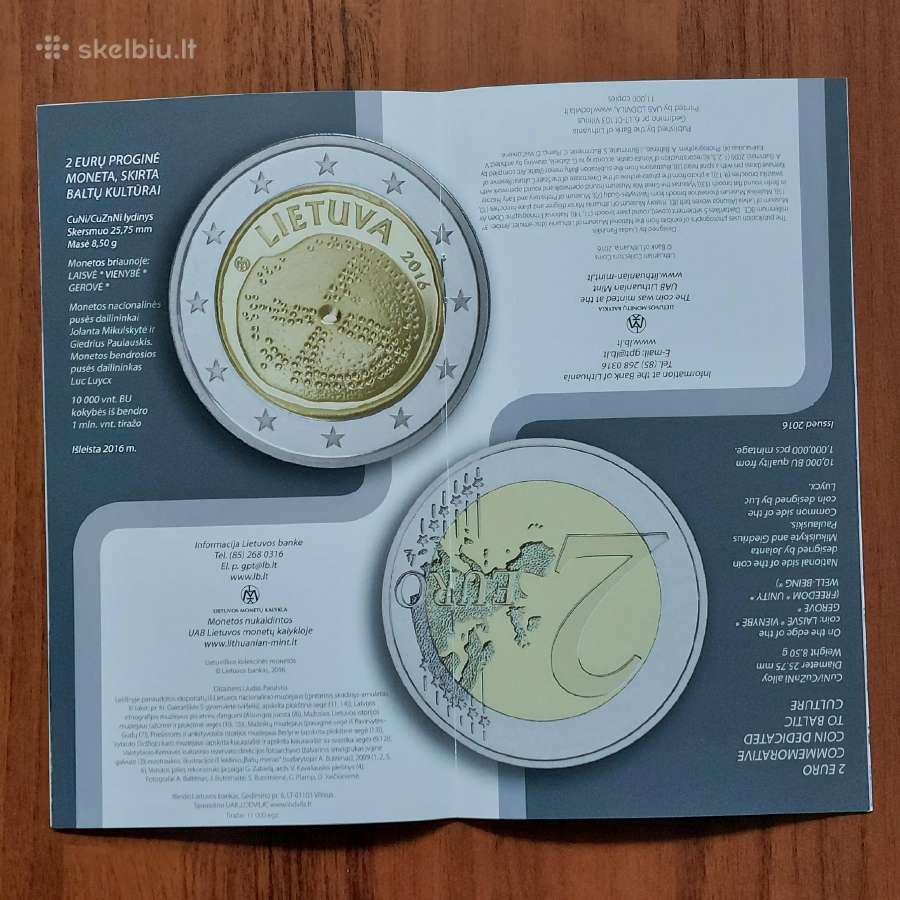 L-kas 2 Euro 2016 m. ,skirtas Baltų Kultūrai - nuotraukos Nr. 10