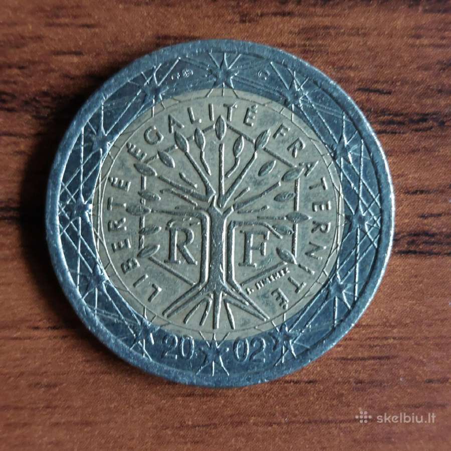 2 Euro 2002 France .Prancūzija .