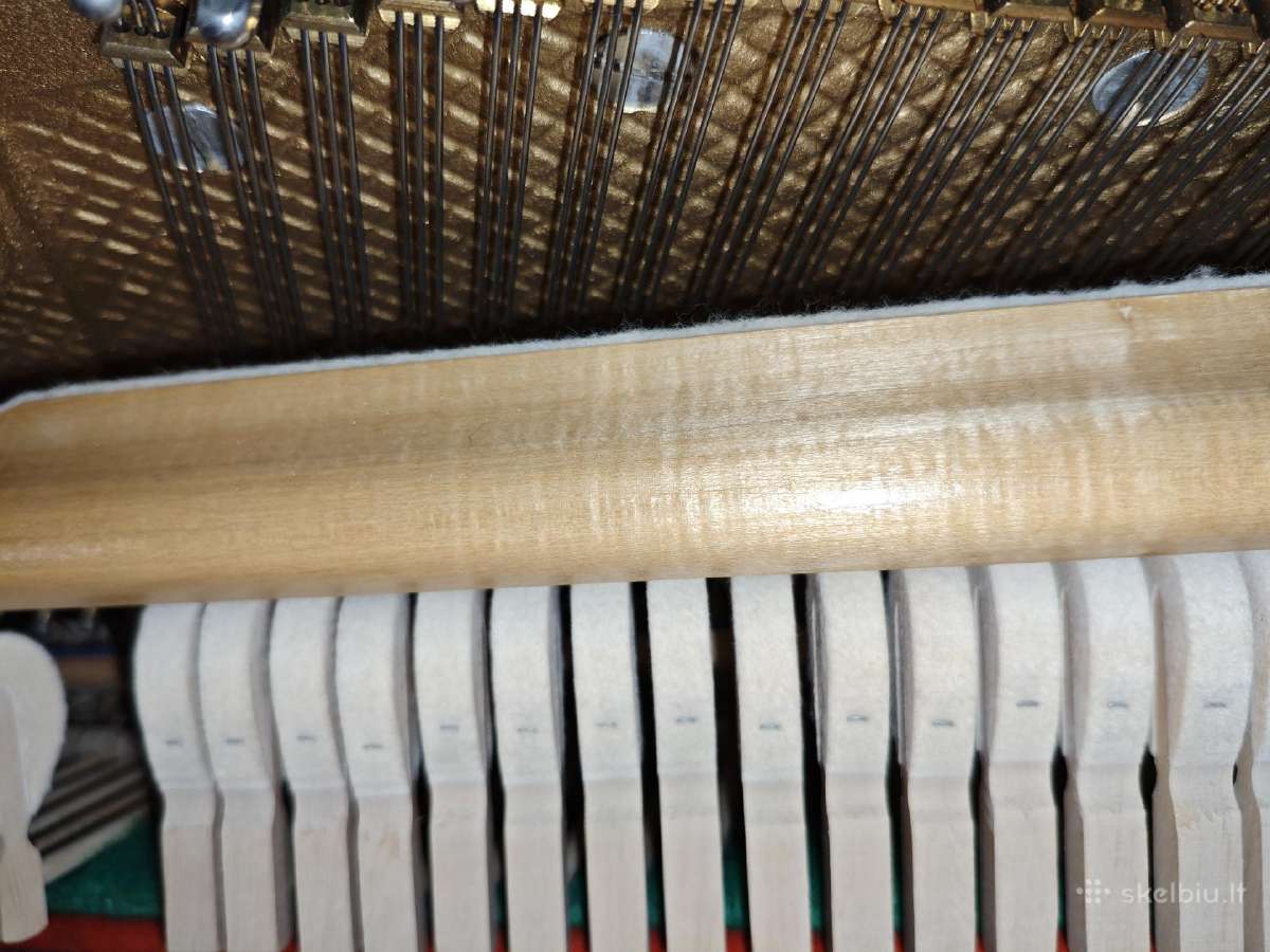 Pianinas Weinbach blizgus baltas (Čekija) 1980 m. - nuotraukos Nr. 10