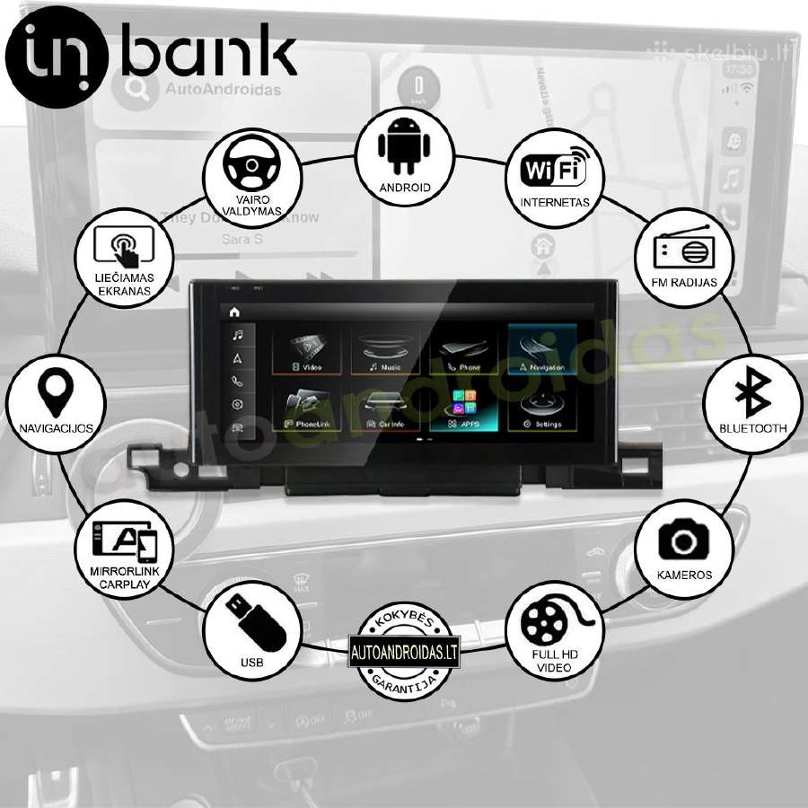 Audi A4 A5 Q5 B9 2016-2020 Android multimedia WiFi - nuotraukos Nr. 2