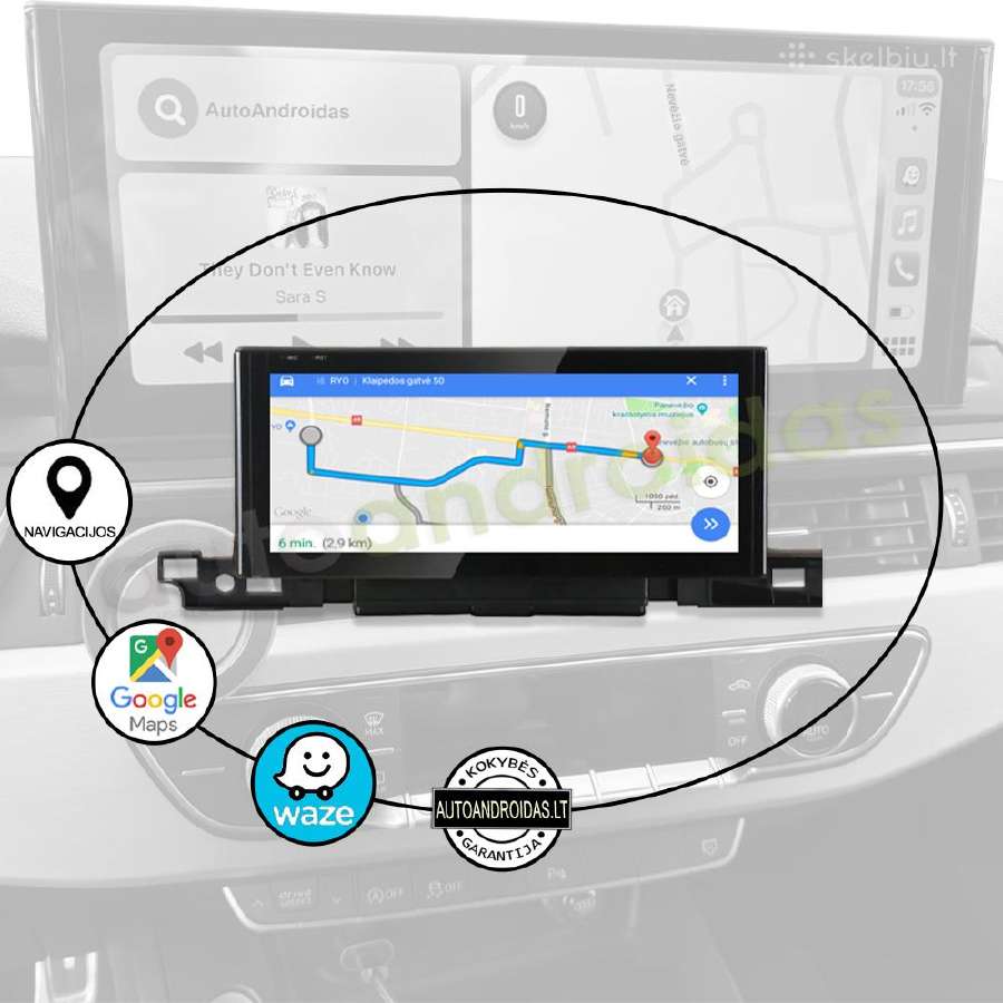 Audi A4 A5 Q5 B9 2016-2020 Android multimedia WiFi - nuotraukos Nr. 10