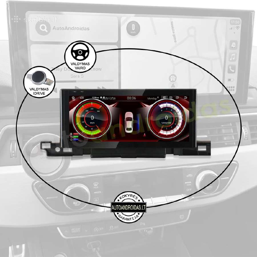 Audi A4 A5 Q5 B9 2016-2020 Android multimedia WiFi - nuotraukos Nr. 11