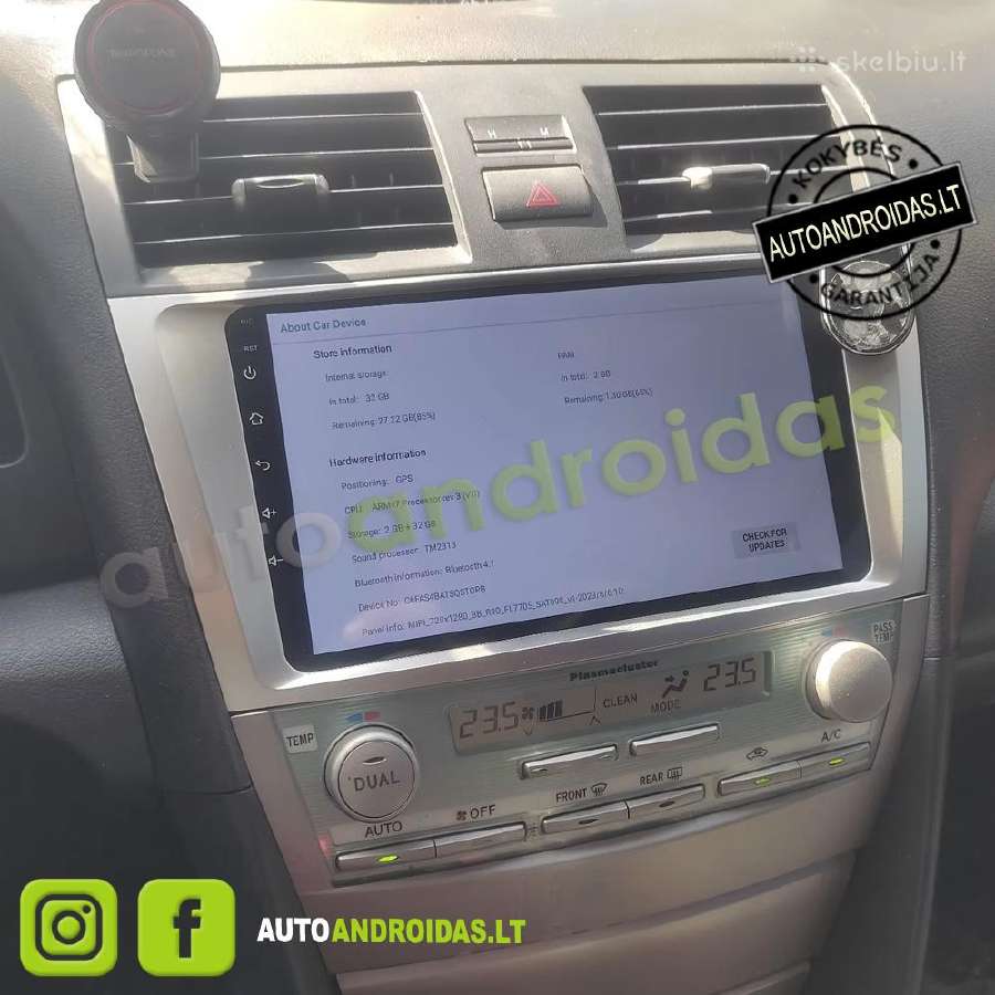 Toyota Camry 2006-11 Android multimedija WiFi/GPS