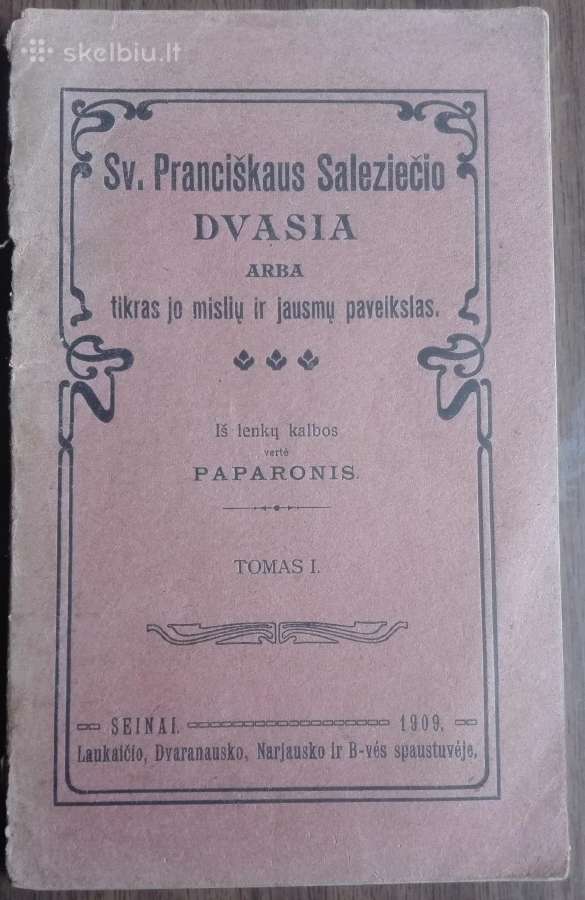 1868. Šv. Pranciškaus Saleziečio Dvasia Arba Tikra