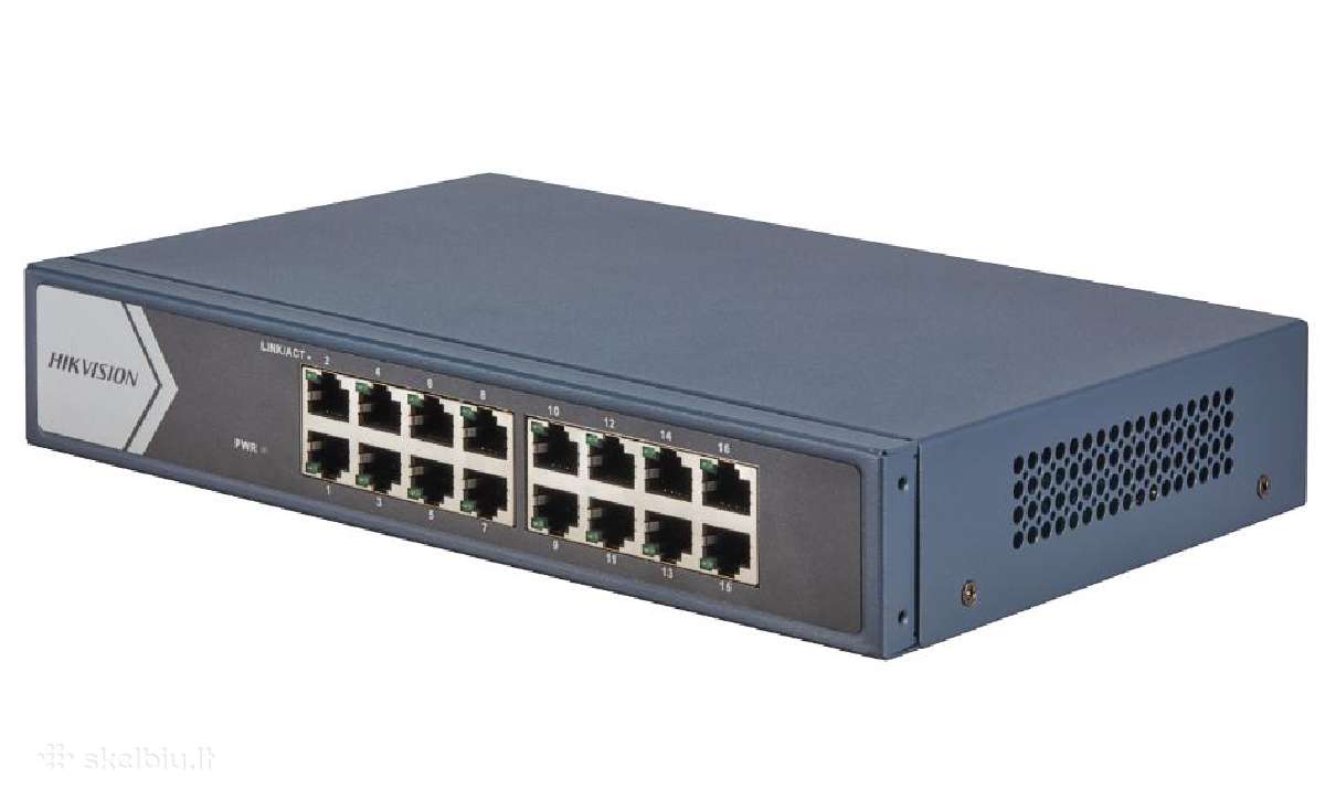 Hikvision 16 prievadų komutatorius Ds-3e0516-e(b)