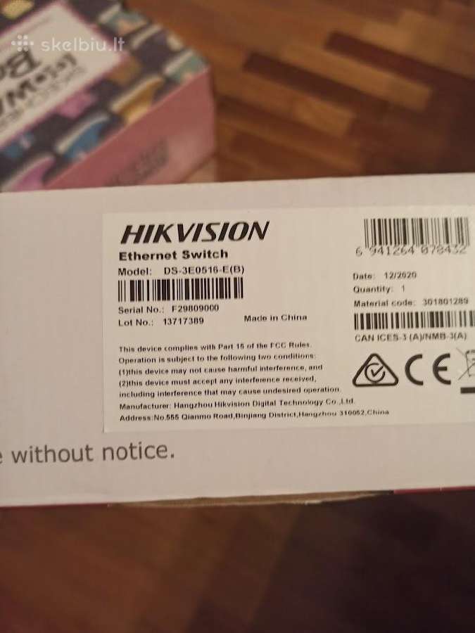 Hikvision 16 prievadų komutatorius Ds-3e0516-e(b) - nuotraukos Nr. 2