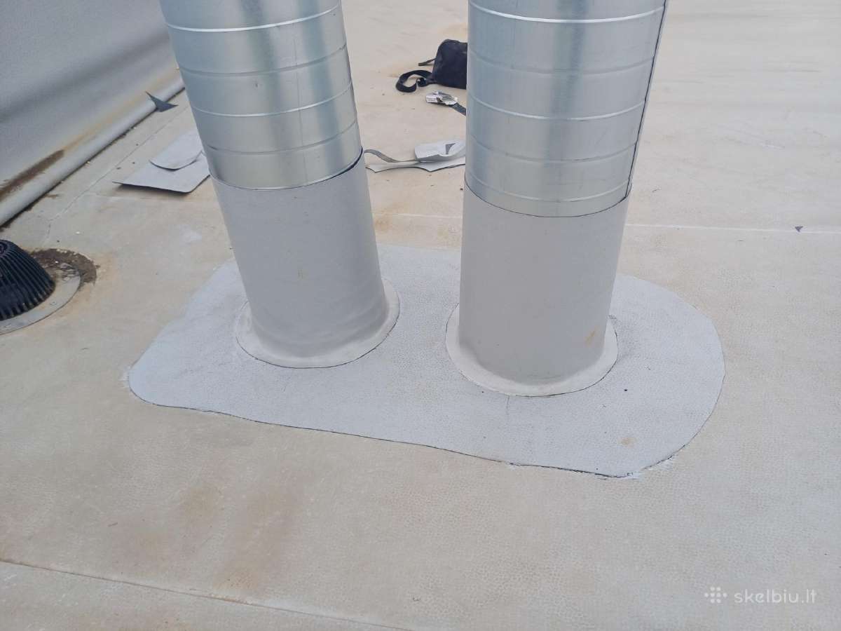 Plokščių stogų dengimas pvc danga MB "Dirofa" - nuotraukos Nr. 8