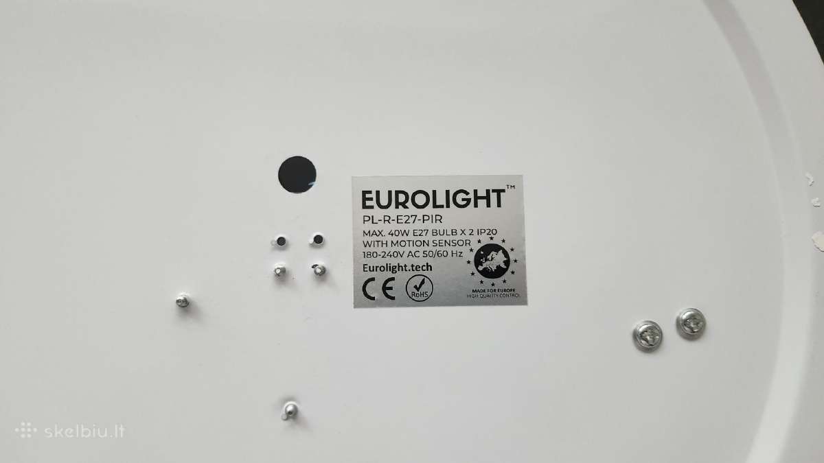 Eurolight LED šviestuvas su judesio davikliu - nuotraukos Nr. 2