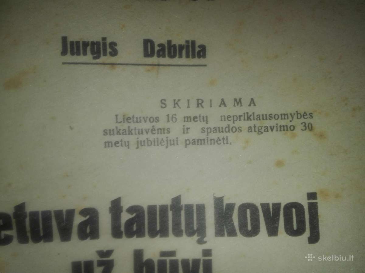 1871. Lietuva Tautų Kovoj Už Būvį unikali antikvar - nuotraukos Nr. 2
