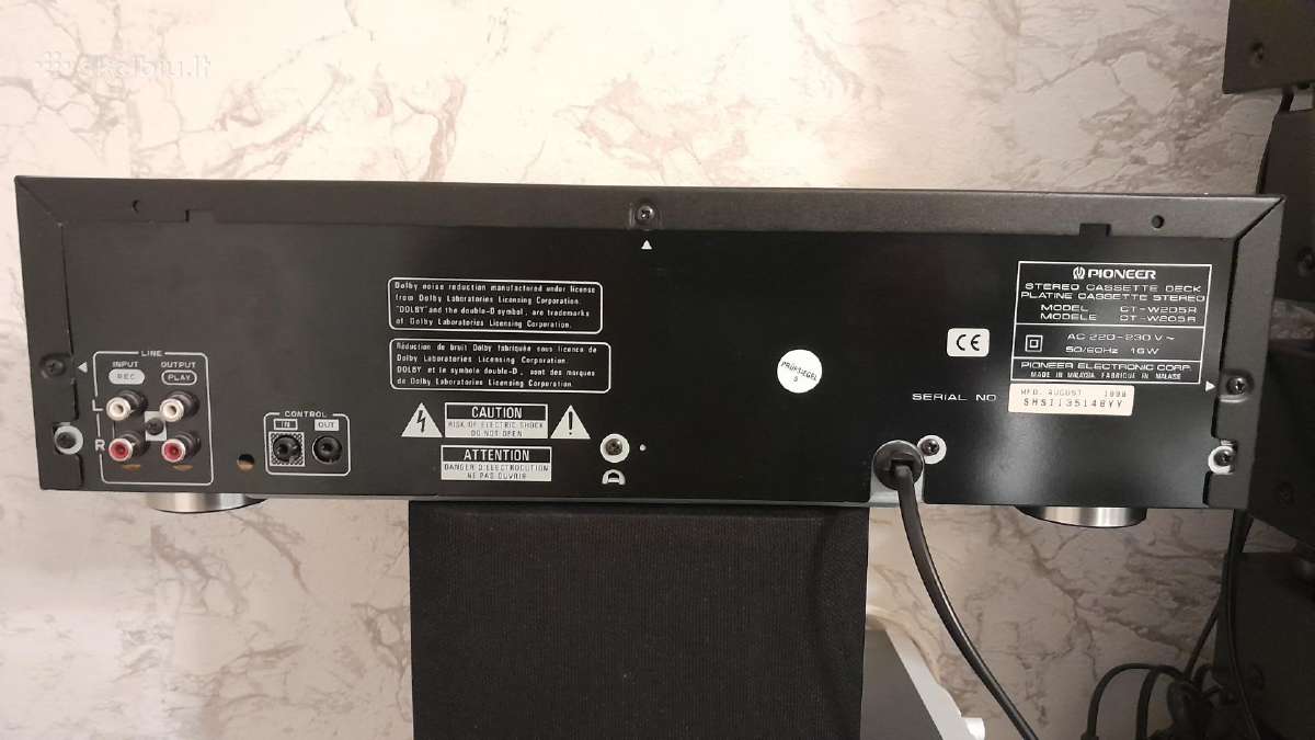 Pioneer Ct-w205r - nuotraukos Nr. 4