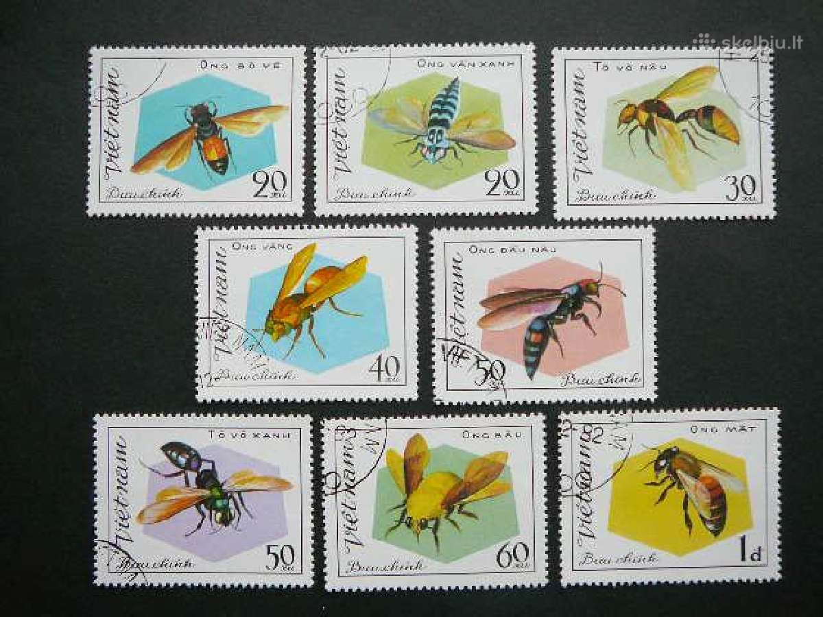 Vabzdziai Bites Vietnamas 1982 antsp. Vt947