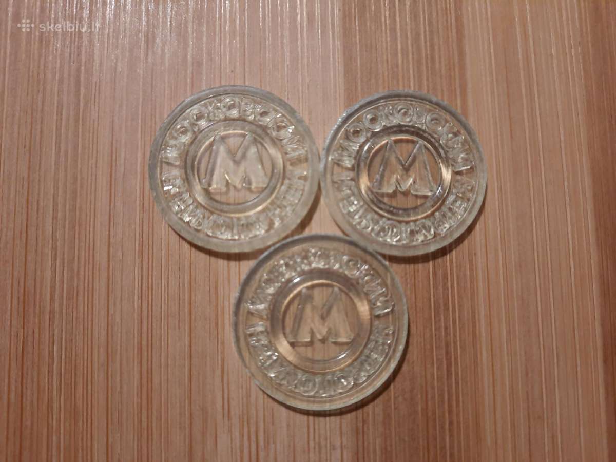Metro žetonai plastikiniai - nuotraukos Nr. 2