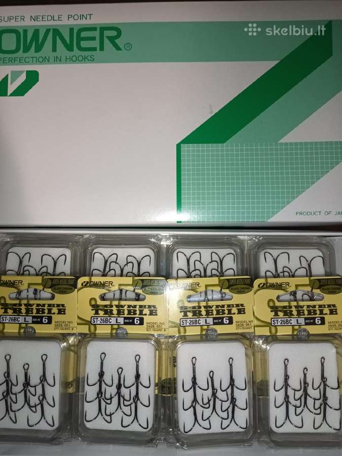 Kabliukai Owner Treble St-26bc ,6 size