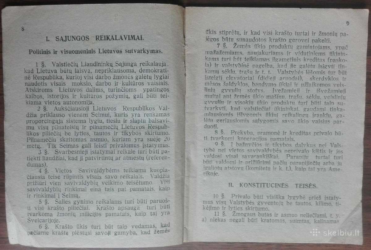1876. Lietuvos Valstiečių Liaudininkų Sąjungos Pro - nuotraukos Nr. 3