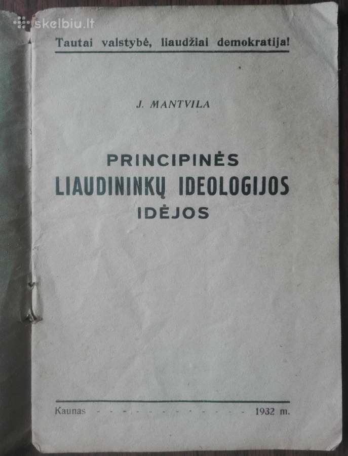 1877. Pricipinės Liaudininkų Ideologijos Idėjos - nuotraukos Nr. 9