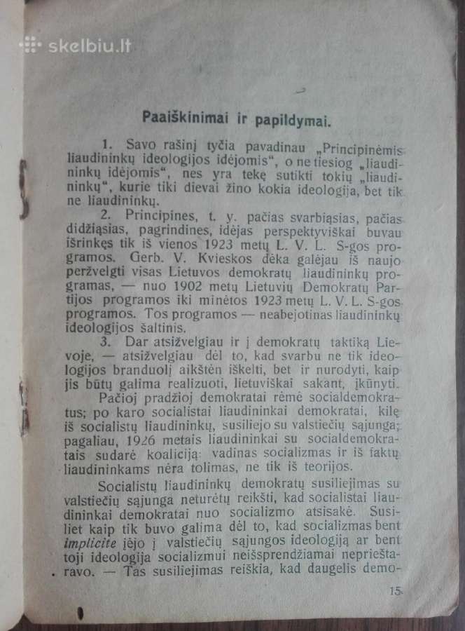 1877. Pricipinės Liaudininkų Ideologijos Idėjos - nuotraukos Nr. 11