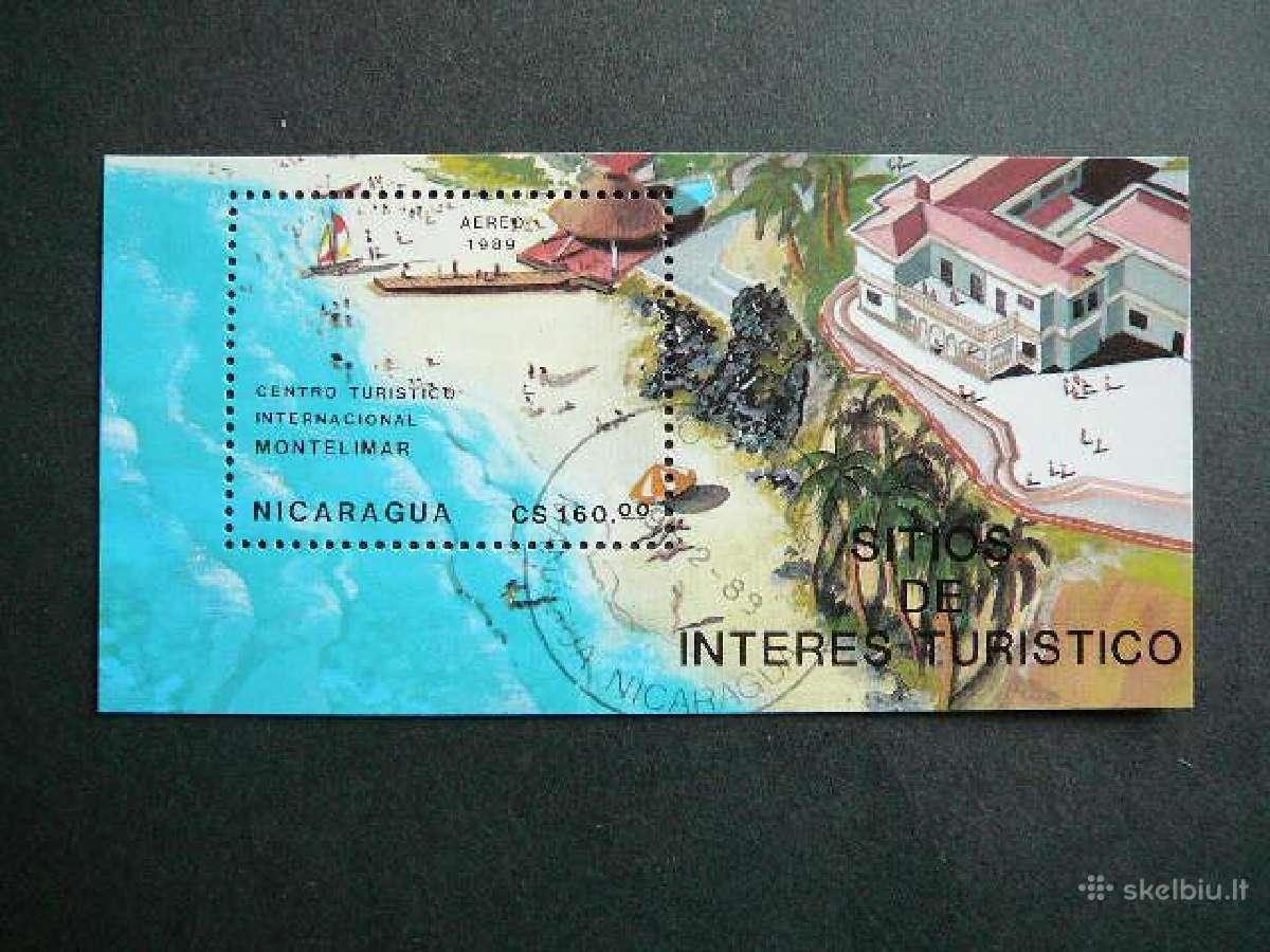Burlaiviai Laivai Nikaragva 1989 antsp. kr379