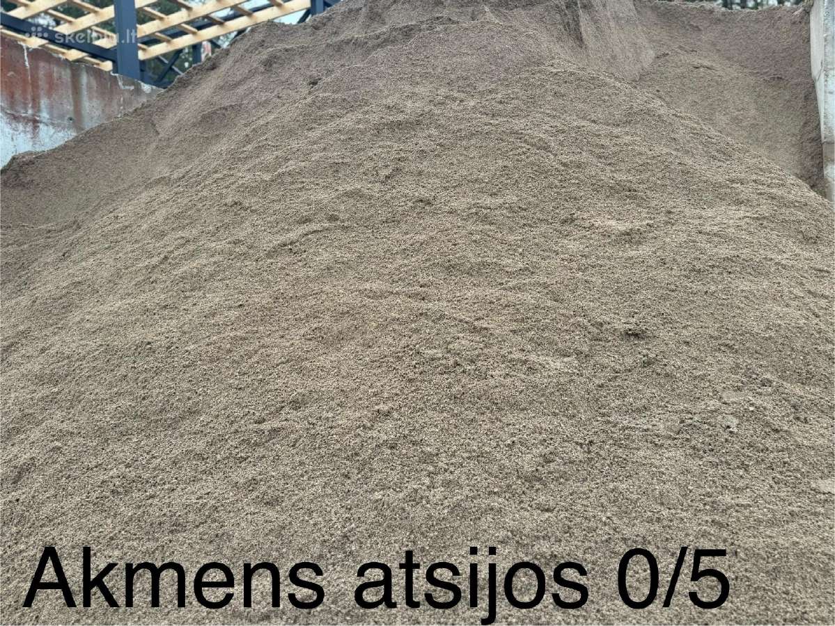 1-12kubu Žvyras Smėlis Skalda Atsijos Žvirgždas - nuotraukos Nr. 14