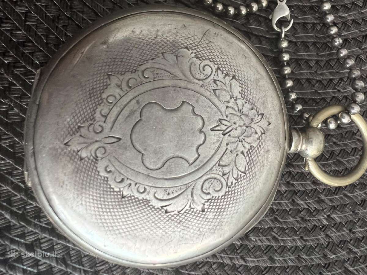 Sidabrinis kišeninis laikrodis Breguet - nuotraukos Nr. 4