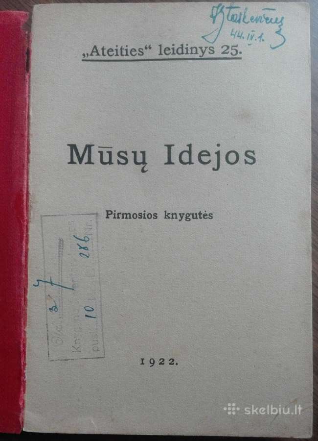 1882. Mūsų Idėjos unikali antikvarinė-kolekcinė - nuotraukos Nr. 2